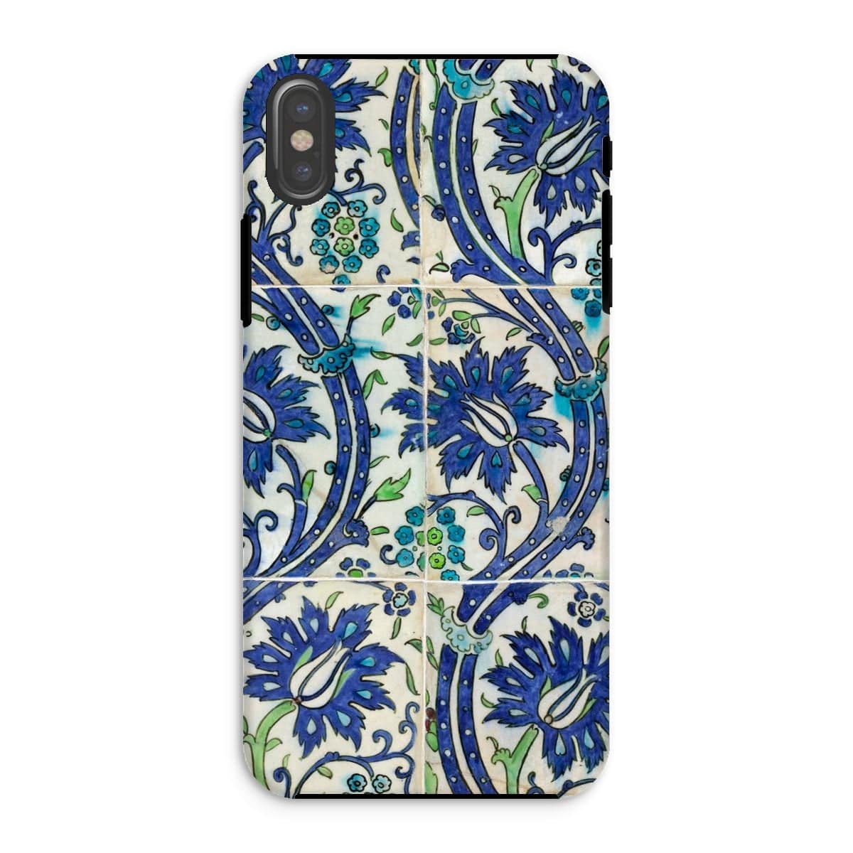 Casezest Mobile Phone Case for iPhone XS / Gloss Old Vine Tile Design