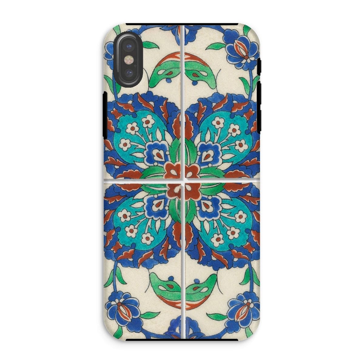 Casezest Mobile Phone Case for iPhone XS / Gloss Persian Style Tile Design