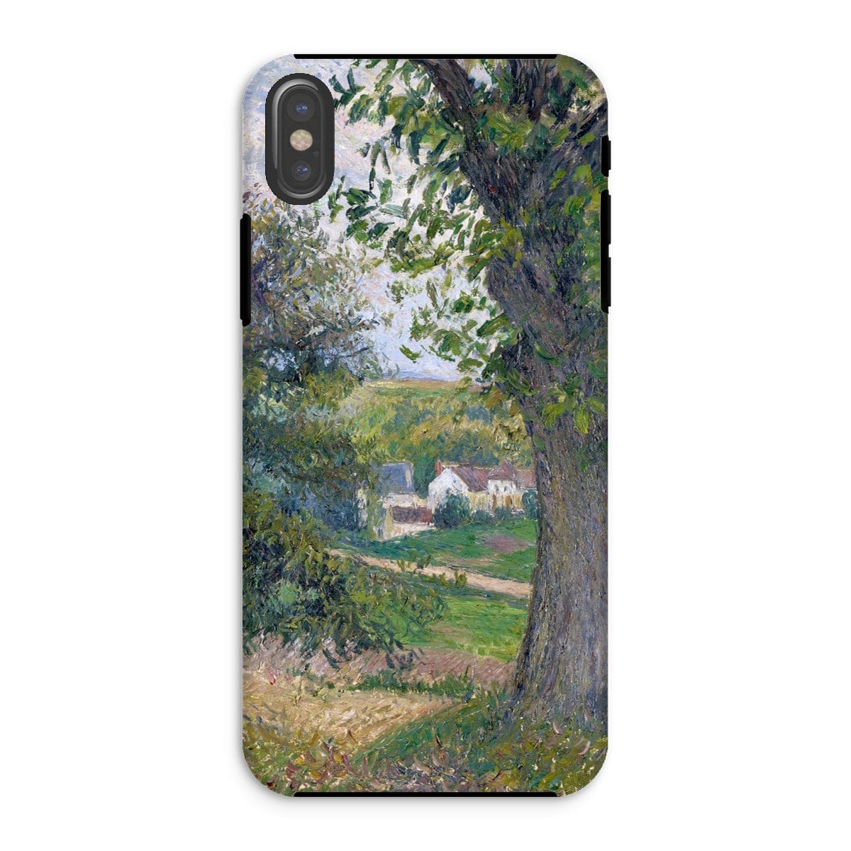 Casezest Mobile Phone Case for iPhone XS / Gloss Pissarro Chestnut Trees Design