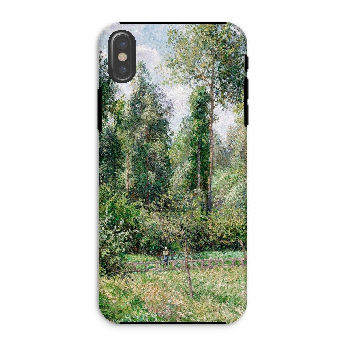 Casezest Mobile Phone Case for iPhone XS / Gloss Pissarro Poplars Design