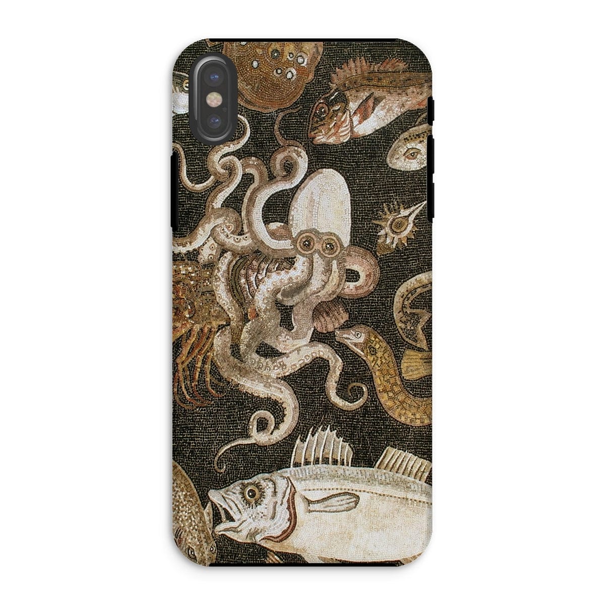 Casezest Mobile Phone Case for iPhone XS / Gloss Pompeii Sealife Mosaic Design