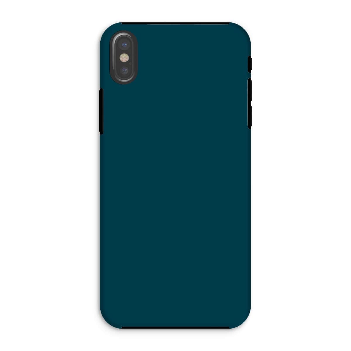 Casezest Mobile Phone Case for iPhone XS / Gloss Pure Dark Blue Design