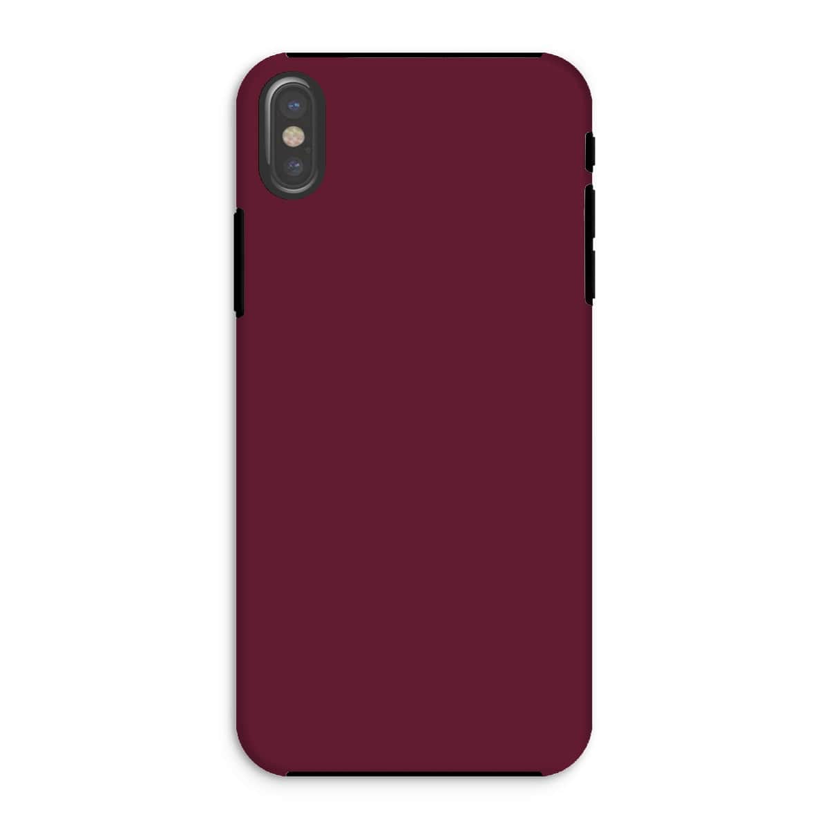 Casezest Mobile Phone Case for iPhone XS / Gloss Pure Dark Red Design