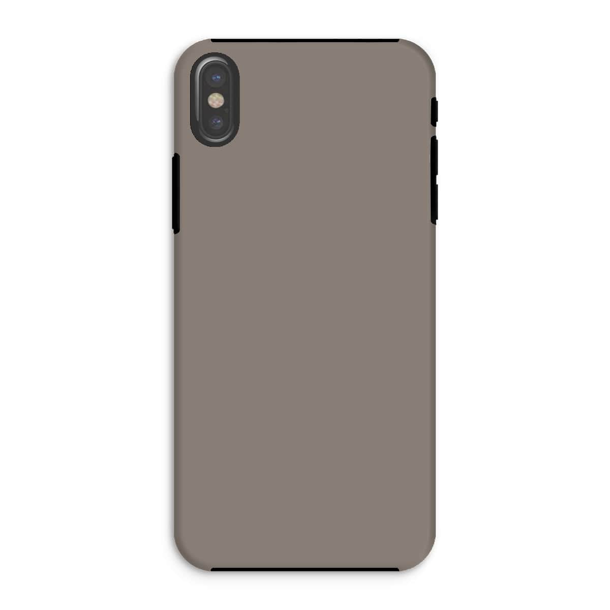 Casezest Mobile Phone Case for iPhone XS / Gloss Pure Grey Design