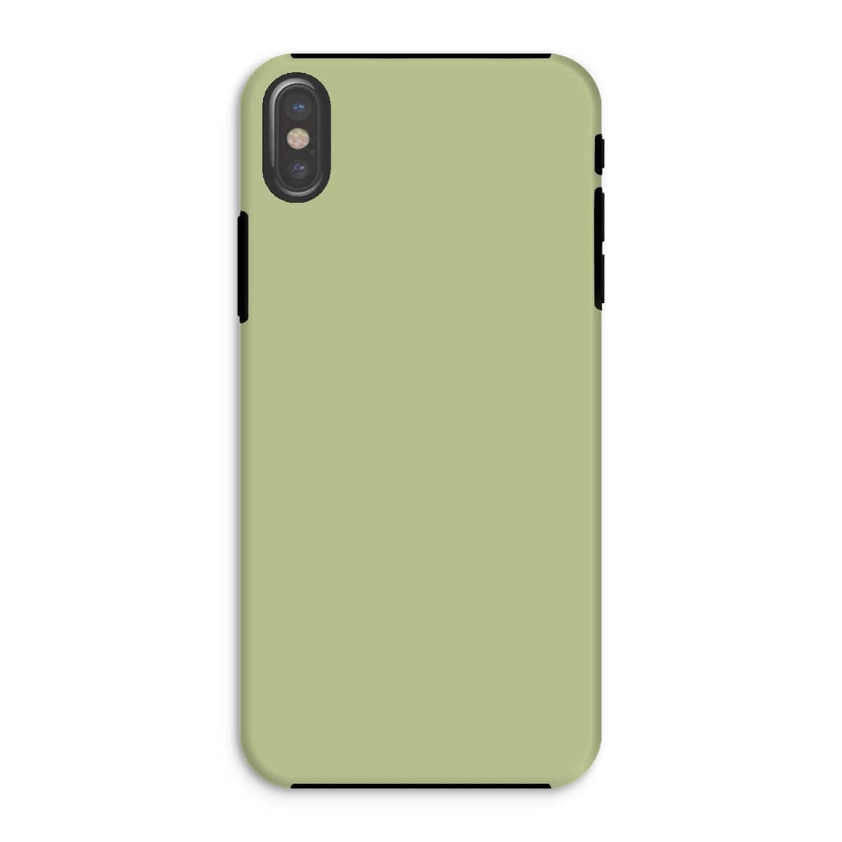 Casezest Mobile Phone Case for iPhone XS / Gloss Pure Light Green Design