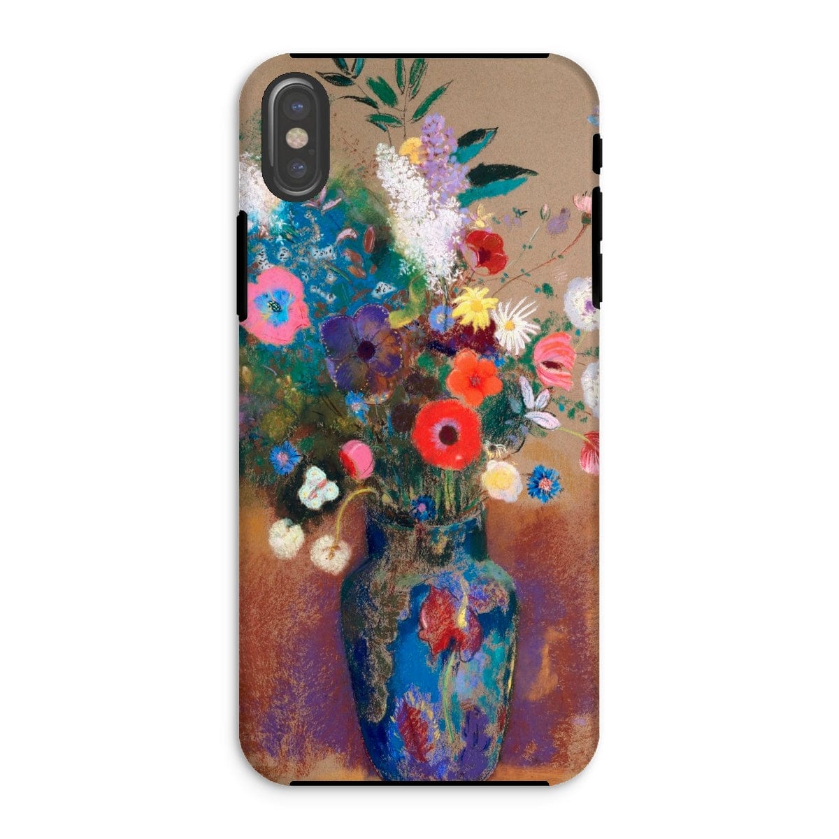 Casezest Mobile Phone Case for iPhone XS / Gloss Redon Bouquet of Flowers Design