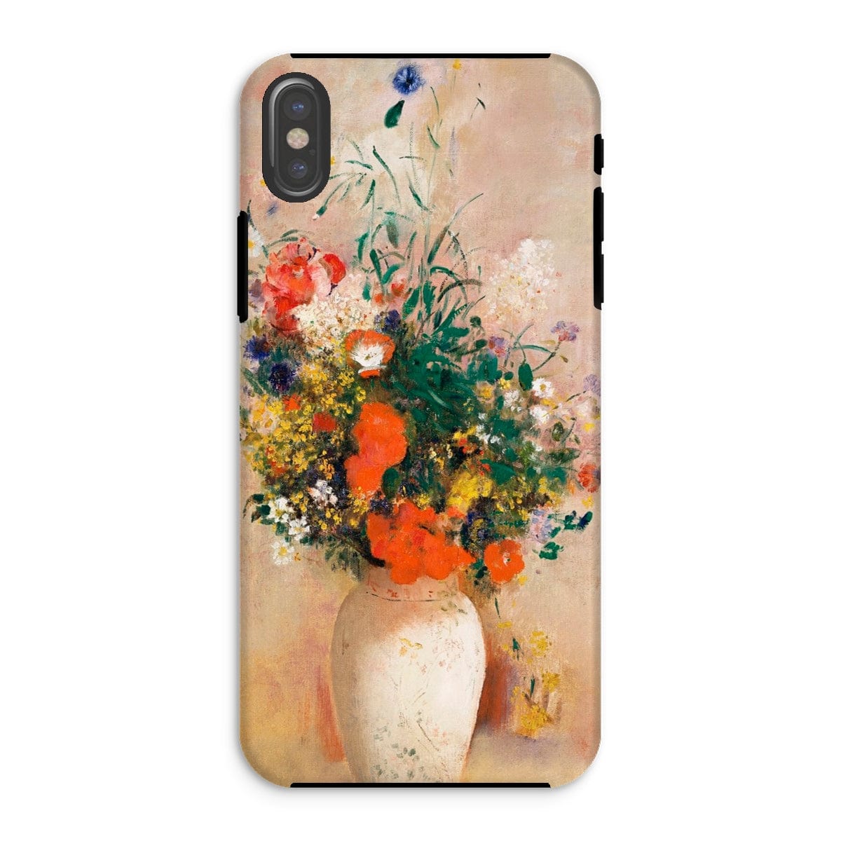 Casezest Mobile Phone Case for iPhone XS / Gloss Redon Vase of Flowers Design