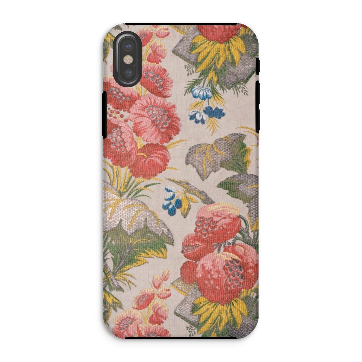 Casezest Mobile Phone Case for iPhone XS / Gloss Revel Floral Textile Design