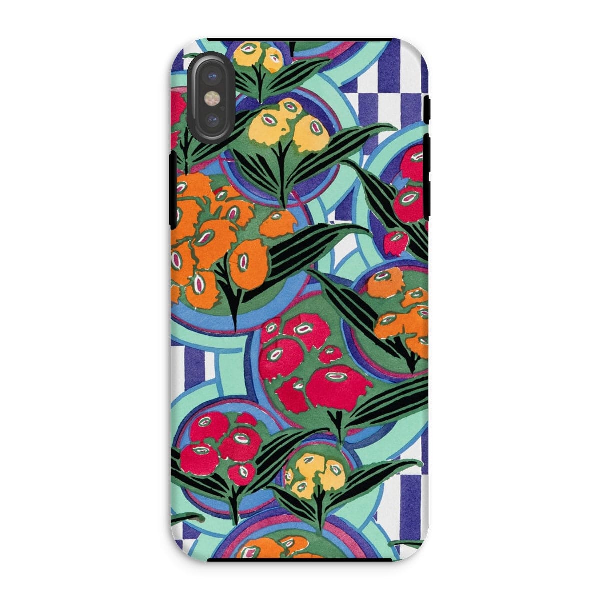 Casezest Mobile Phone Case for iPhone XS / Gloss Séguy Floral Plate Design