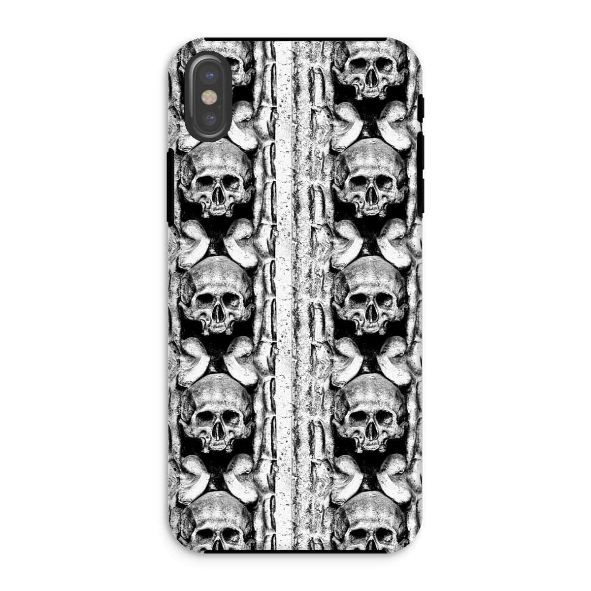 Casezest Mobile Phone Case for iPhone XS / Gloss Skull Row Design