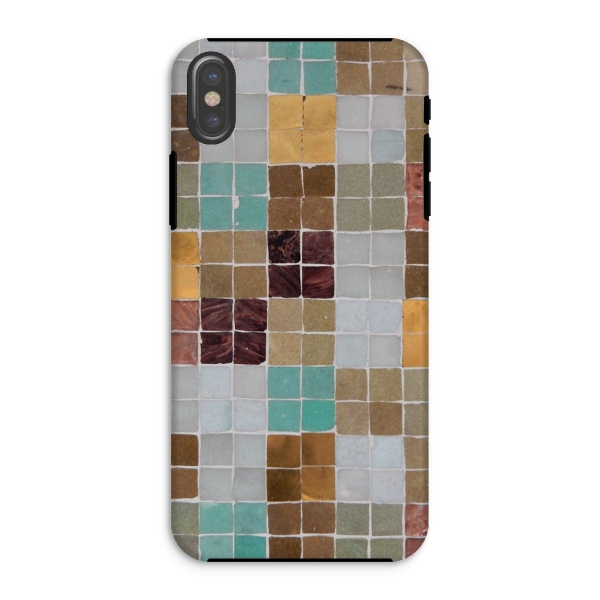 Casezest Mobile Phone Case for iPhone XS / Gloss Soft Mosaic Tile Design