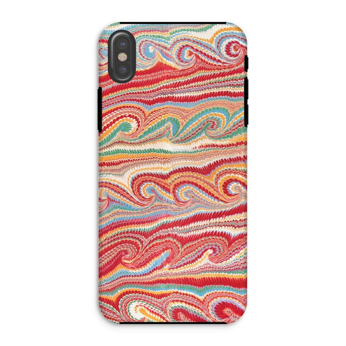 Casezest Mobile Phone Case for iPhone XS / Gloss Watteau Endpaper Design