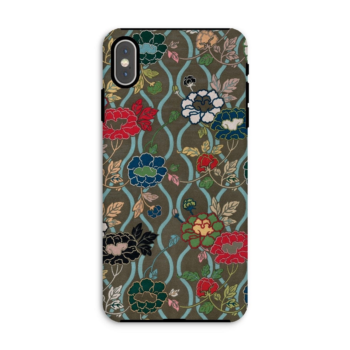 Casezest Mobile Phone Case for iPhone XS Max / Gloss Audsley Japanese Flower Wall Design