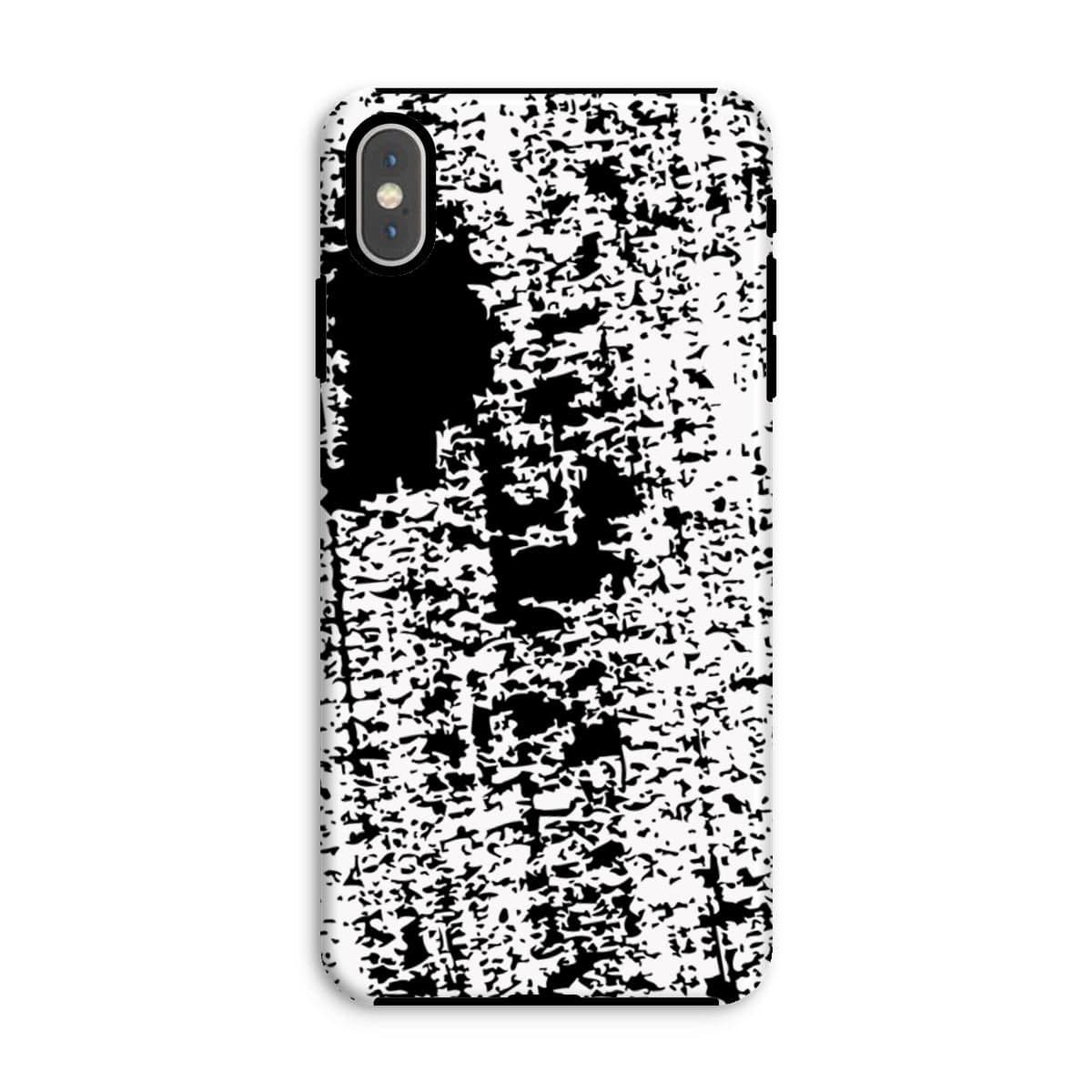 Casezest Mobile Phone Case for iPhone XS Max / Gloss Black Brushstroke Design