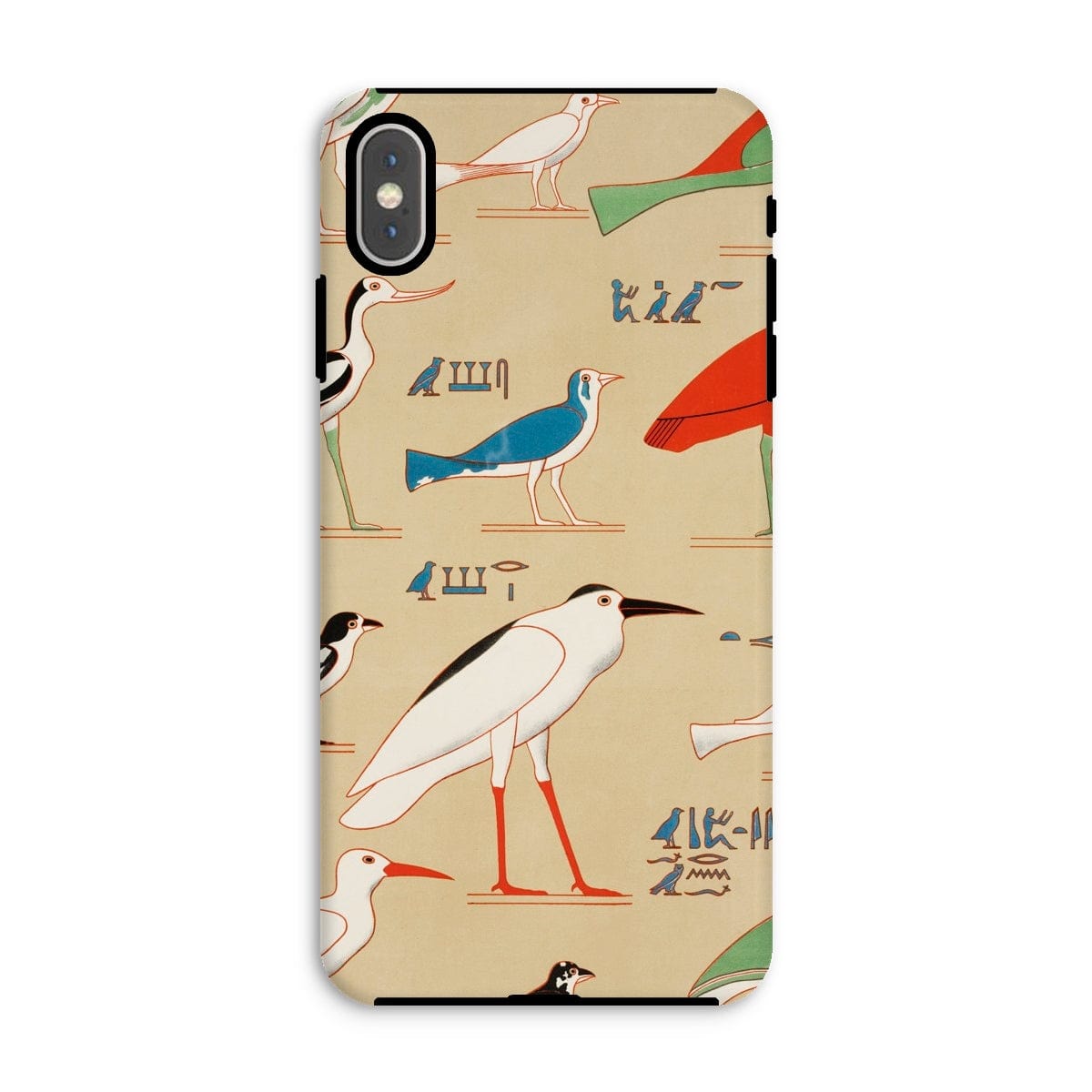 Casezest Mobile Phone Case for iPhone XS Max / Gloss Champollion Egyptian Birds Design