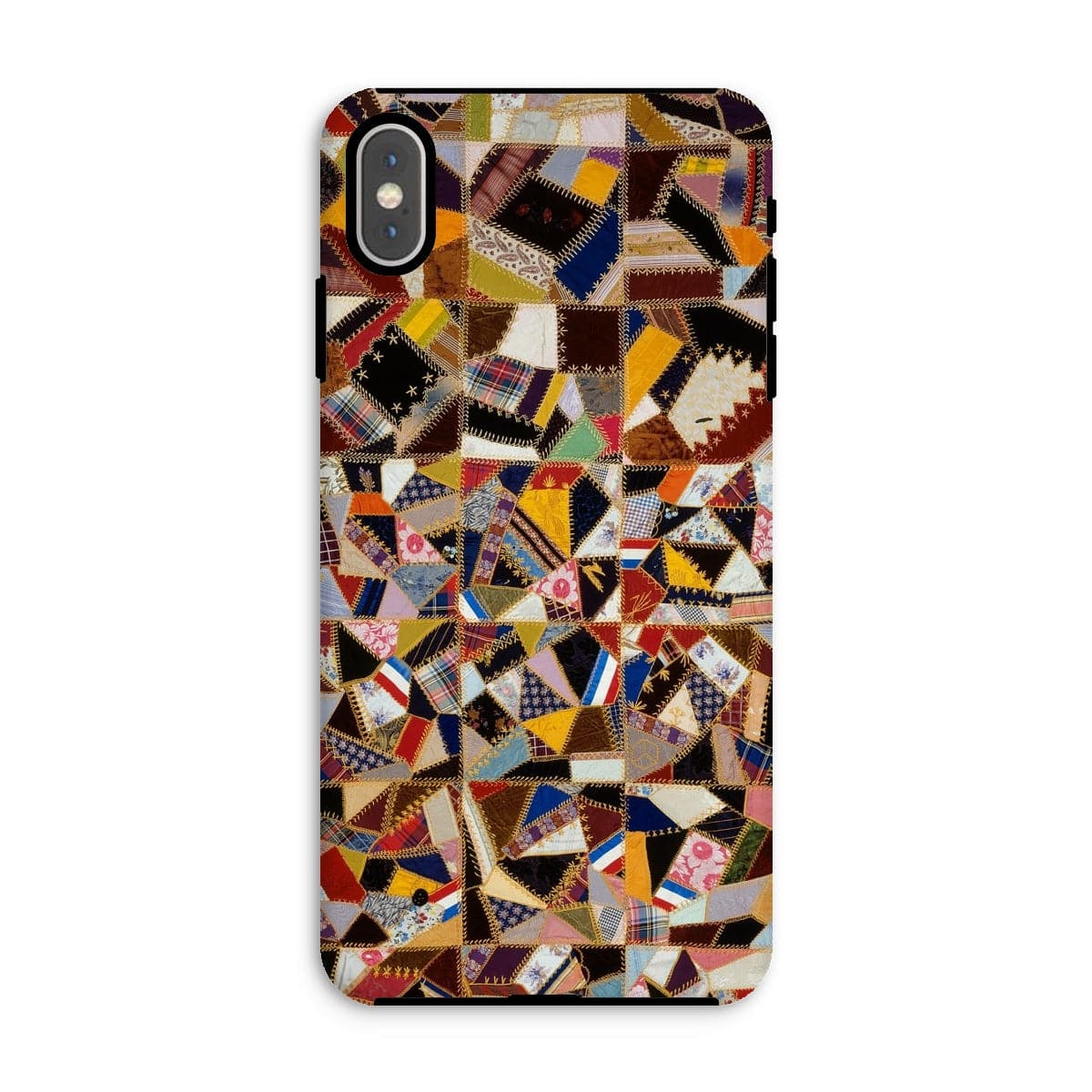 Casezest Mobile Phone Case for iPhone XS Max / Gloss Crazy Pattern Quilt Design