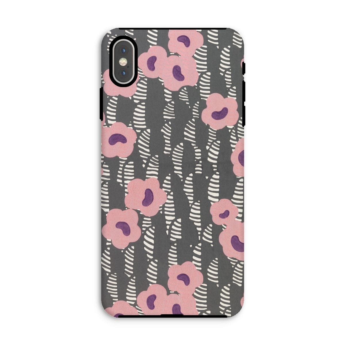 Casezest Mobile Phone Case for iPhone XS Max / Gloss Crevel Flower Sidewall Design