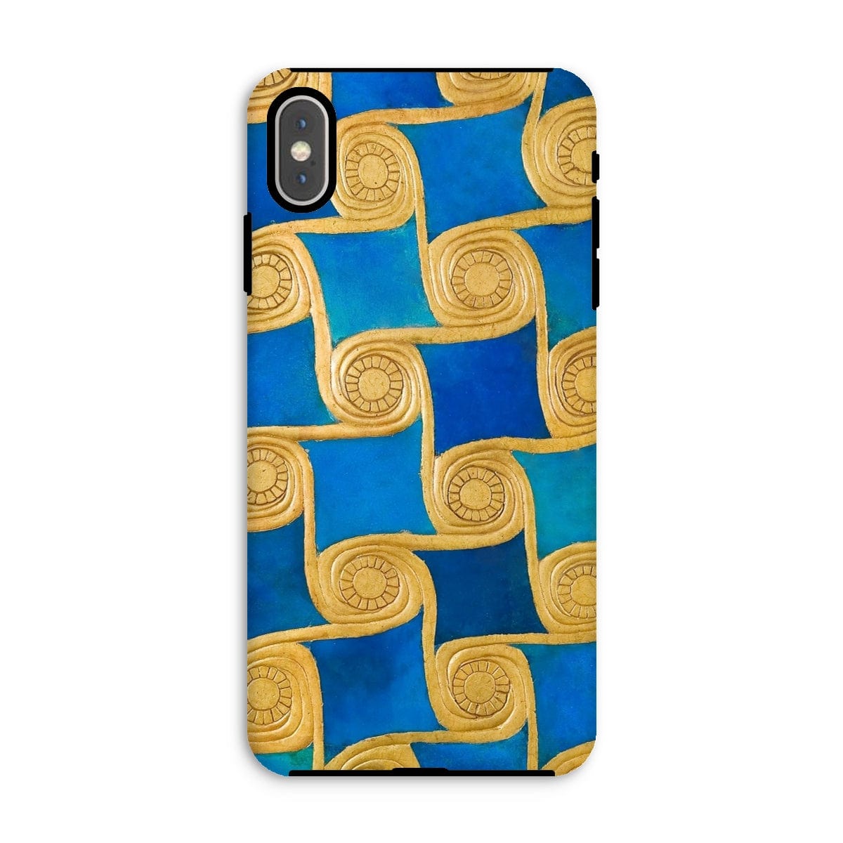 Casezest Mobile Phone Case for iPhone XS Max / Gloss Gold Swirls Design