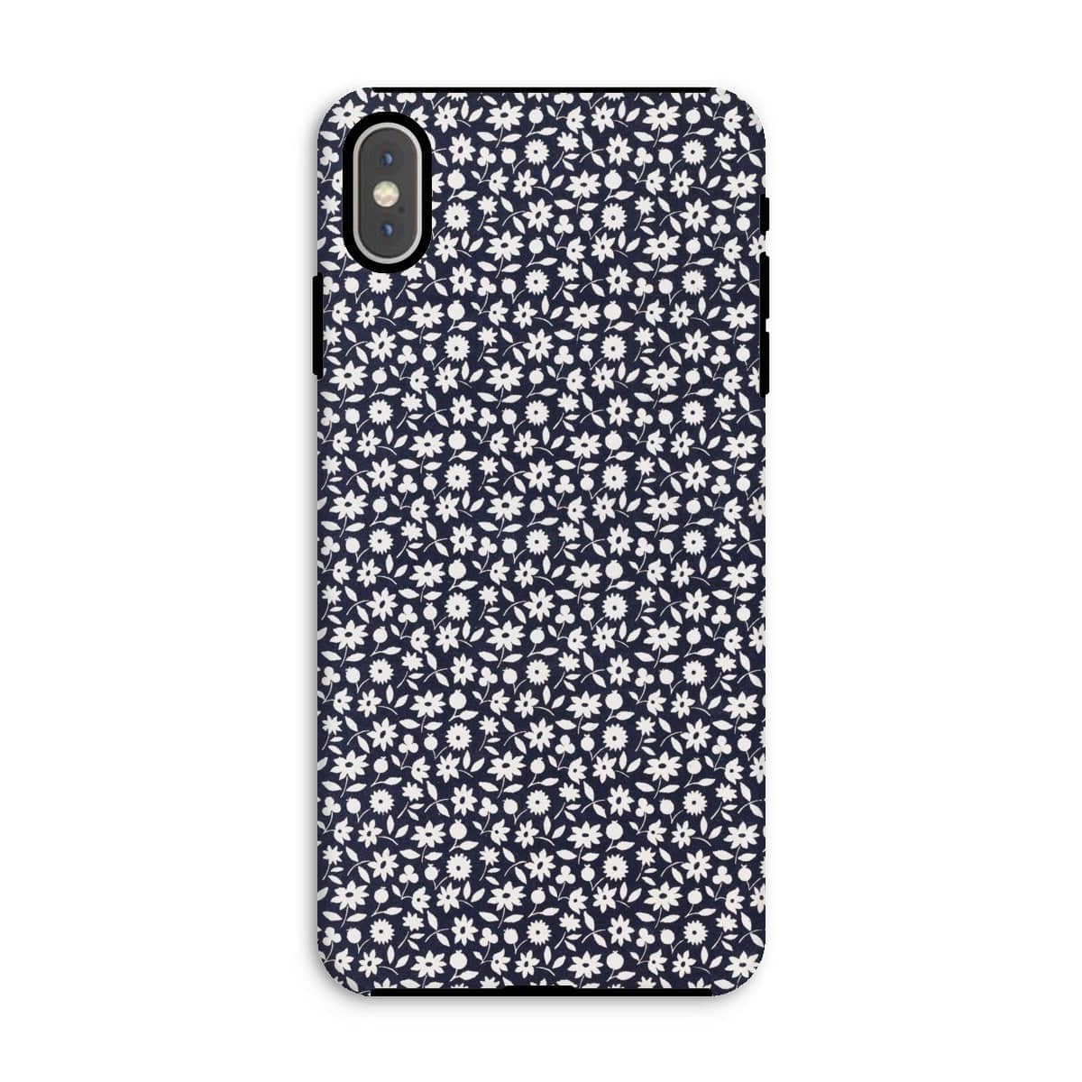 Casezest Mobile Phone Case for iPhone XS Max / Gloss Goy White Flowers Design