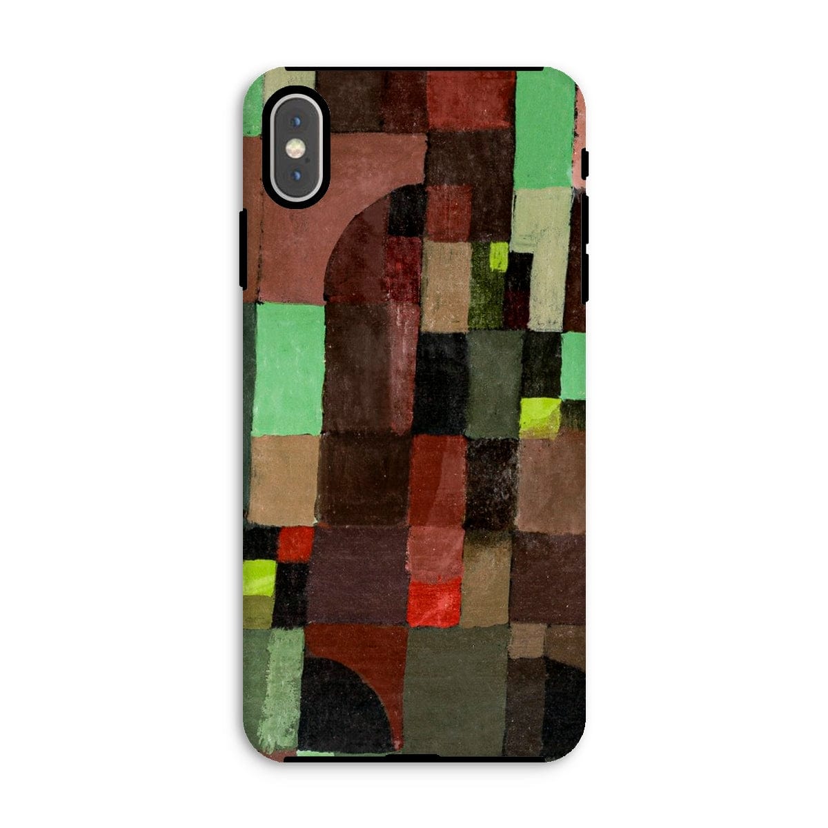 Casezest Mobile Phone Case for iPhone XS Max / Gloss Klee Red and Green Design