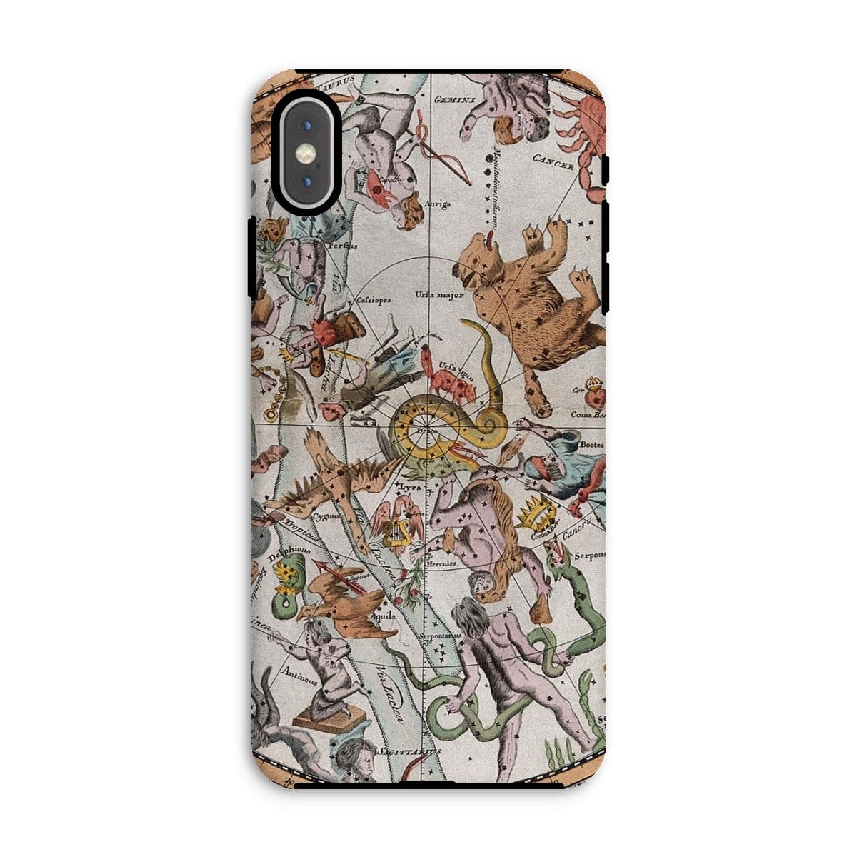 Casezest Mobile Phone Case for iPhone XS Max / Gloss Old Constellation Map Design