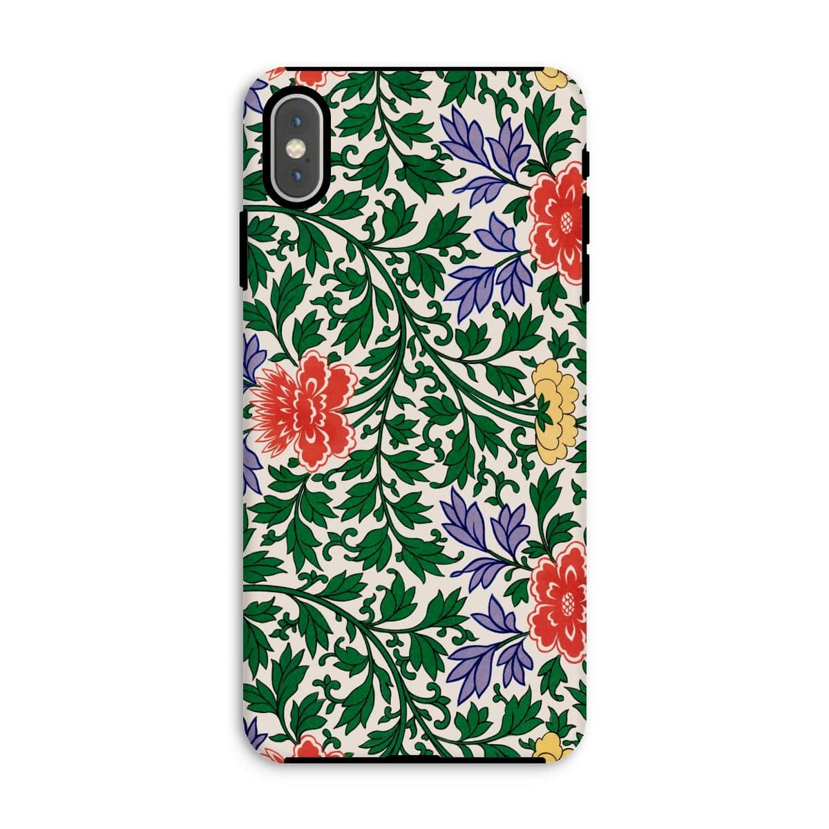 Casezest Mobile Phone Case for iPhone XS Max / Gloss Oriental Botanical Design