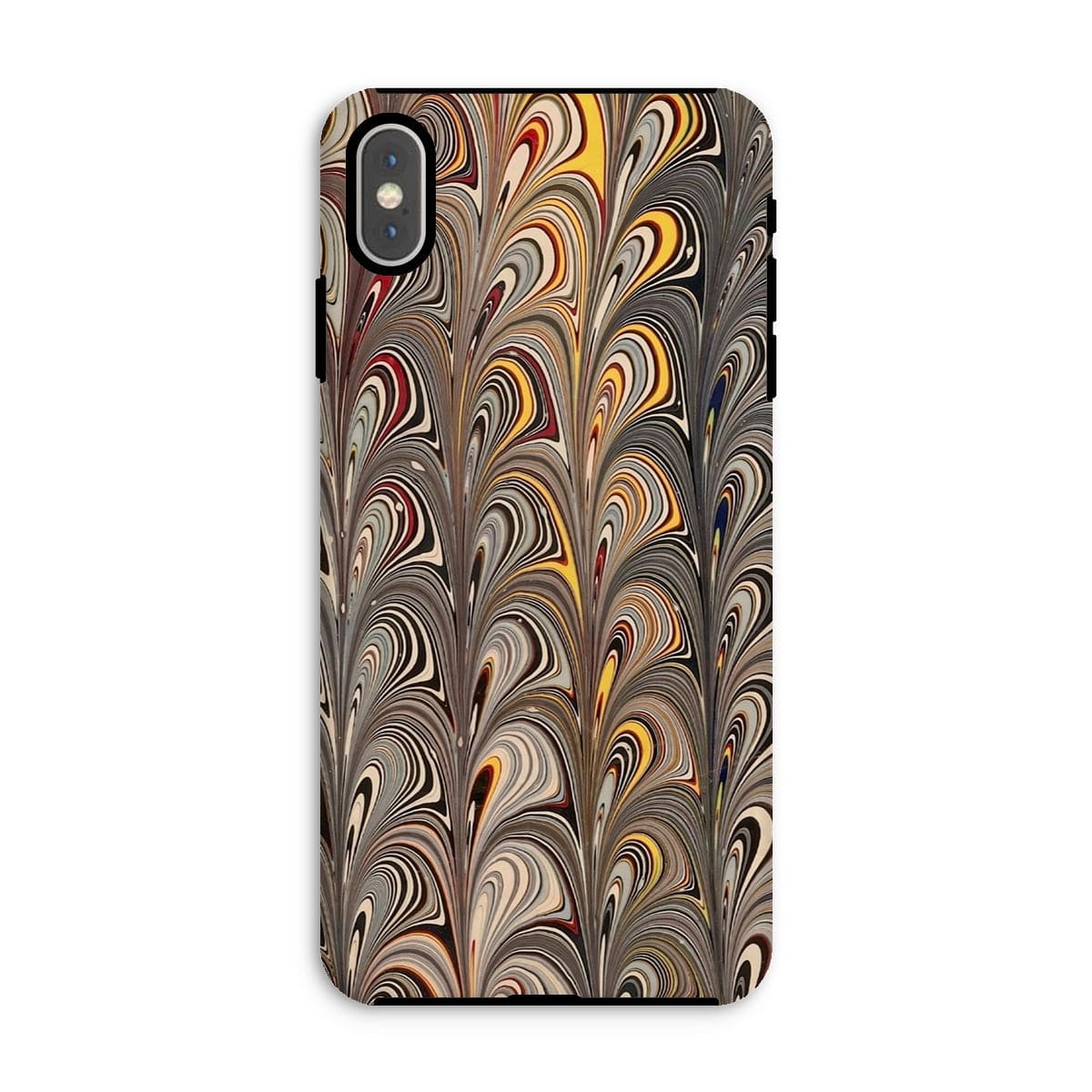 Casezest Mobile Phone Case for iPhone XS Max / Gloss Peacock Marble Design