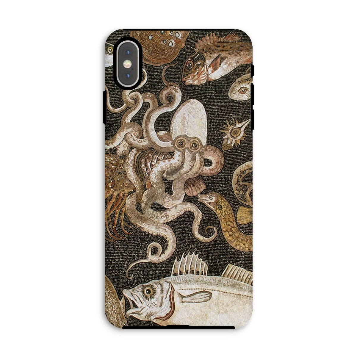 Casezest Mobile Phone Case for iPhone XS Max / Gloss Pompeii Sealife Mosaic Design