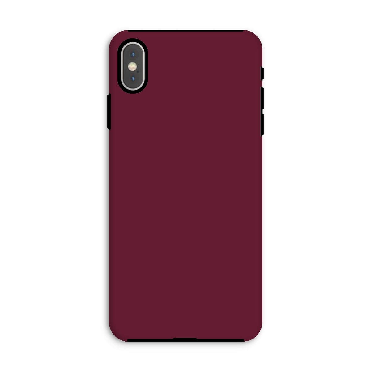 Casezest Mobile Phone Case for iPhone XS Max / Gloss Pure Dark Red Design