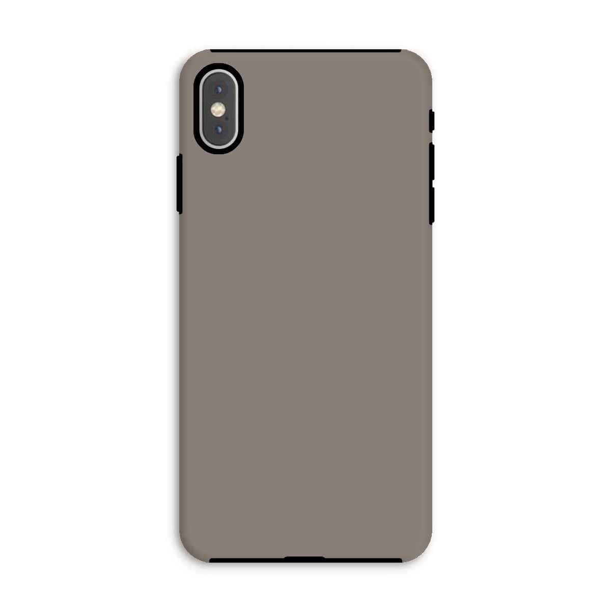 Casezest Mobile Phone Case for iPhone XS Max / Gloss Pure Grey Design