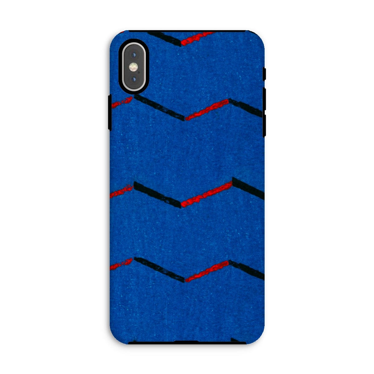 Casezest Mobile Phone Case for iPhone XS Max / Gloss Red Zigzag Design