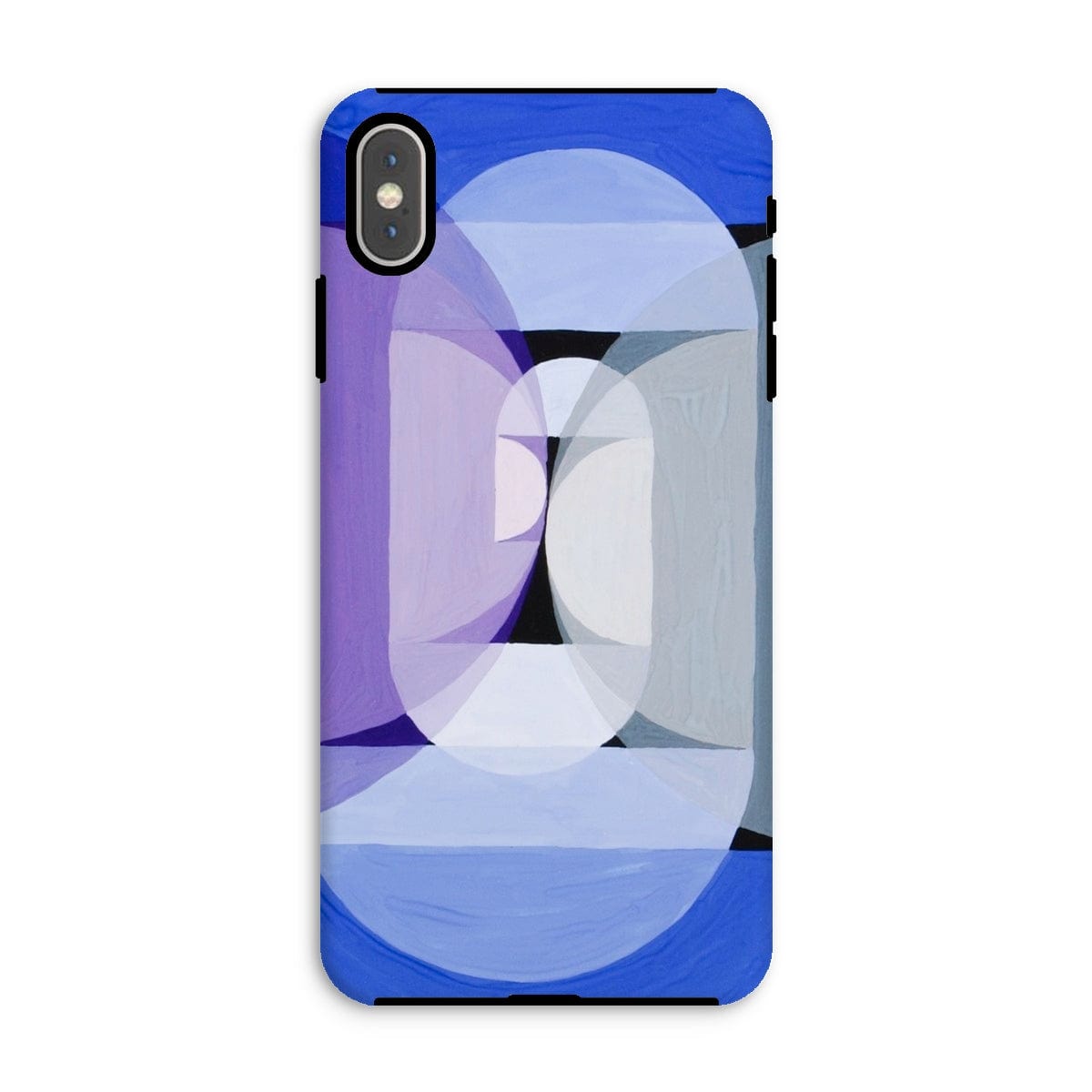 Casezest Mobile Phone Case for iPhone XS Max / Gloss Schillinger Blue Gray Violet Wheel Design