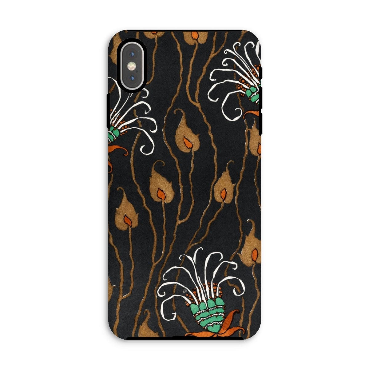 Casezest Mobile Phone Case for iPhone XS Max / Gloss Séguy Dark Deco Flower Design