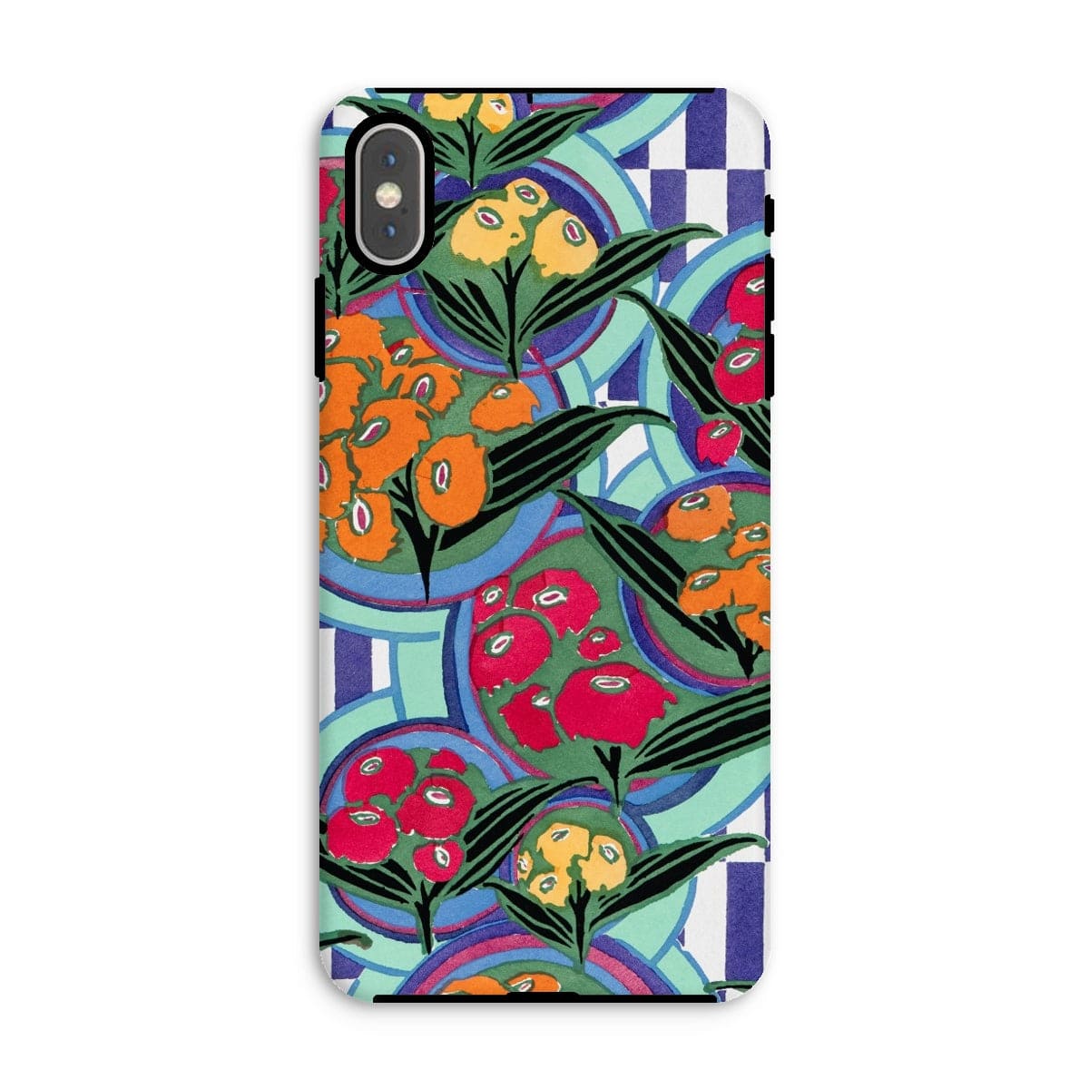 Casezest Mobile Phone Case for iPhone XS Max / Gloss Séguy Floral Plate Design