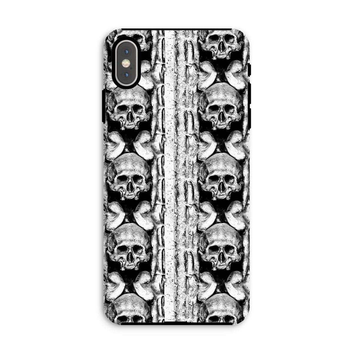 Casezest Mobile Phone Case for iPhone XS Max / Gloss Skull Row Design