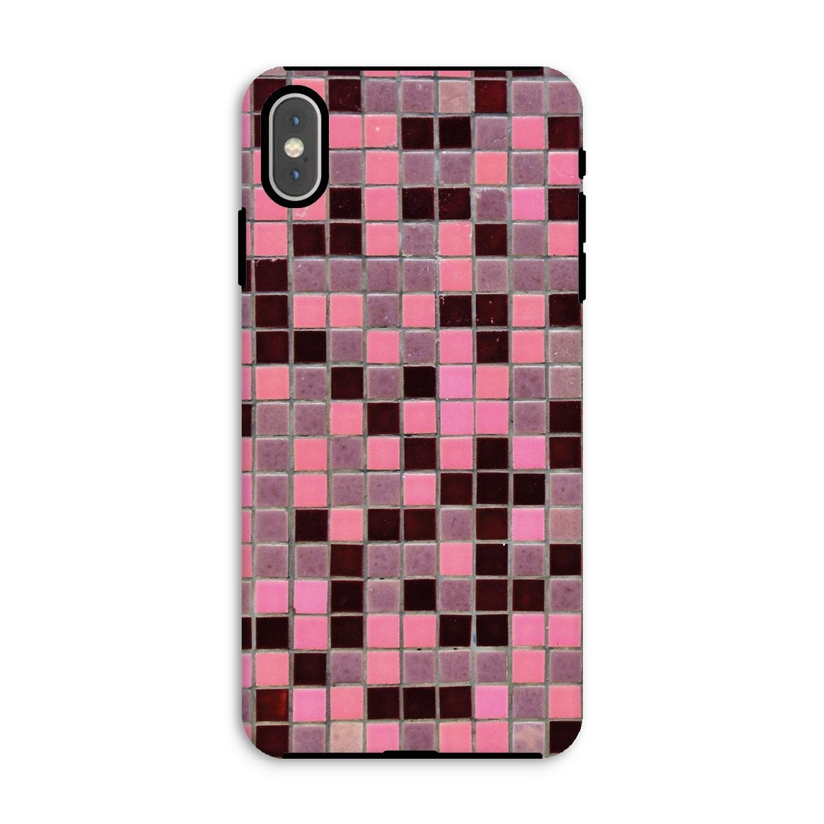 Casezest Mobile Phone Case for iPhone XS Max / Gloss Small Old Pink Tile Design