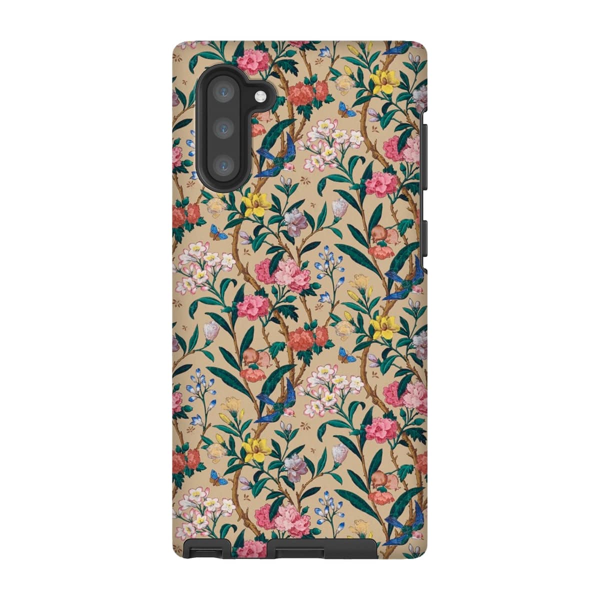 Casezest Mobile Phone Case for Samsung Galaxy Note 10 / Gloss Birds and Butterflies Floral Design