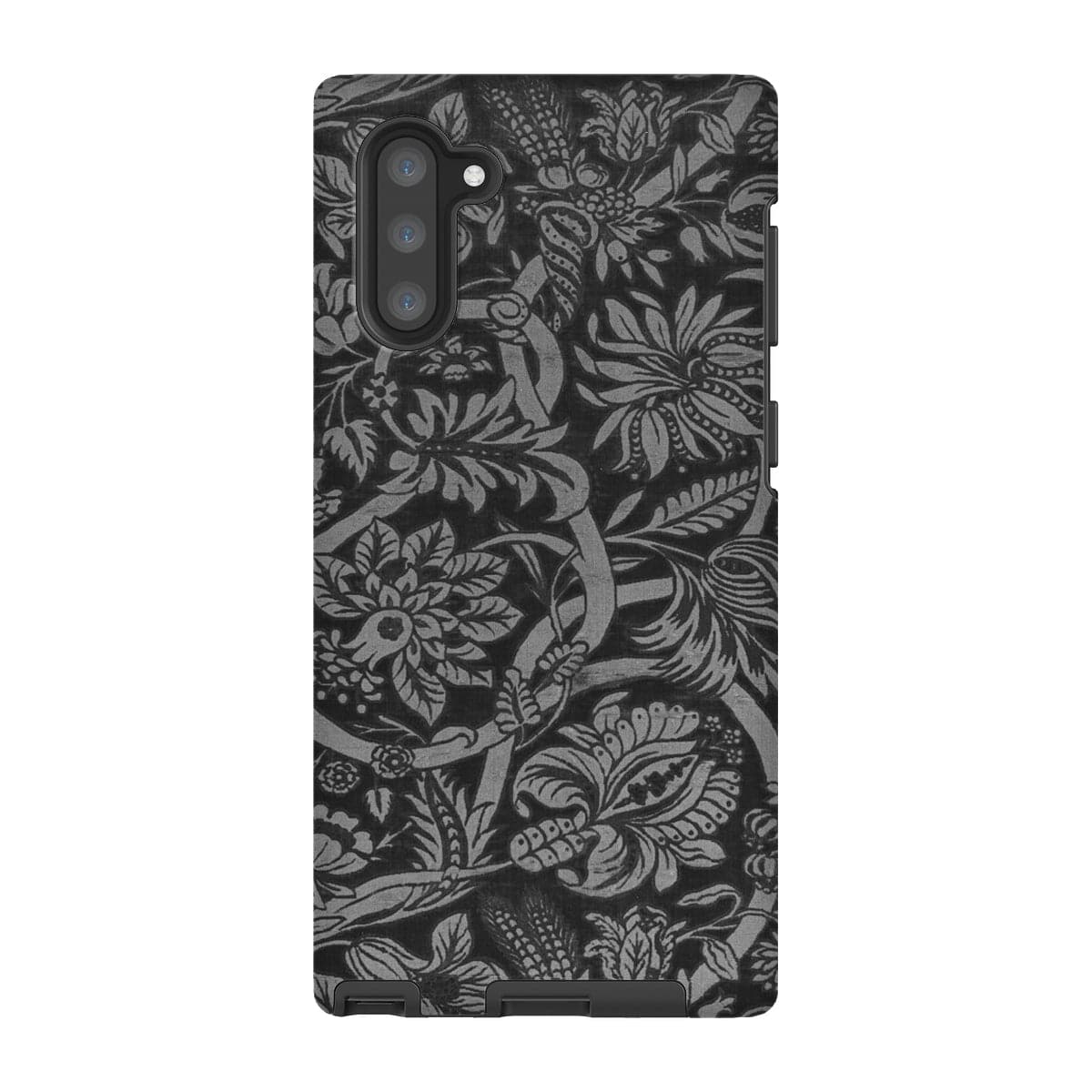 Casezest Mobile Phone Case for Samsung Galaxy Note 10 / Gloss Black Floral Design