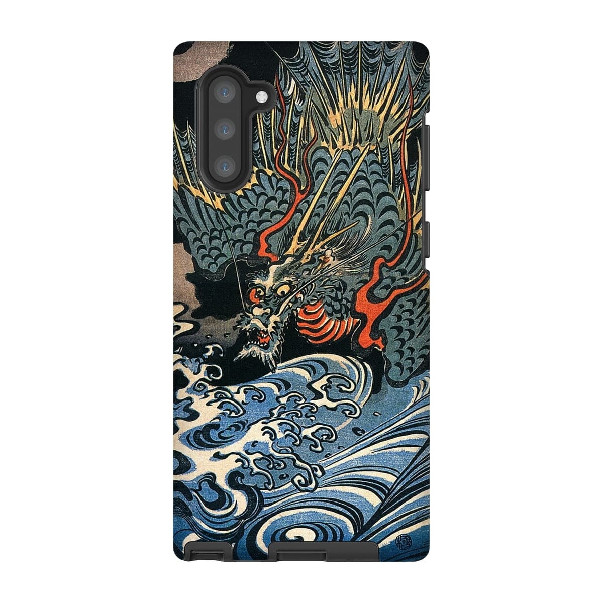 Casezest Mobile Phone Case for Samsung Galaxy Note 10 / Gloss Dragon Over Waves Design