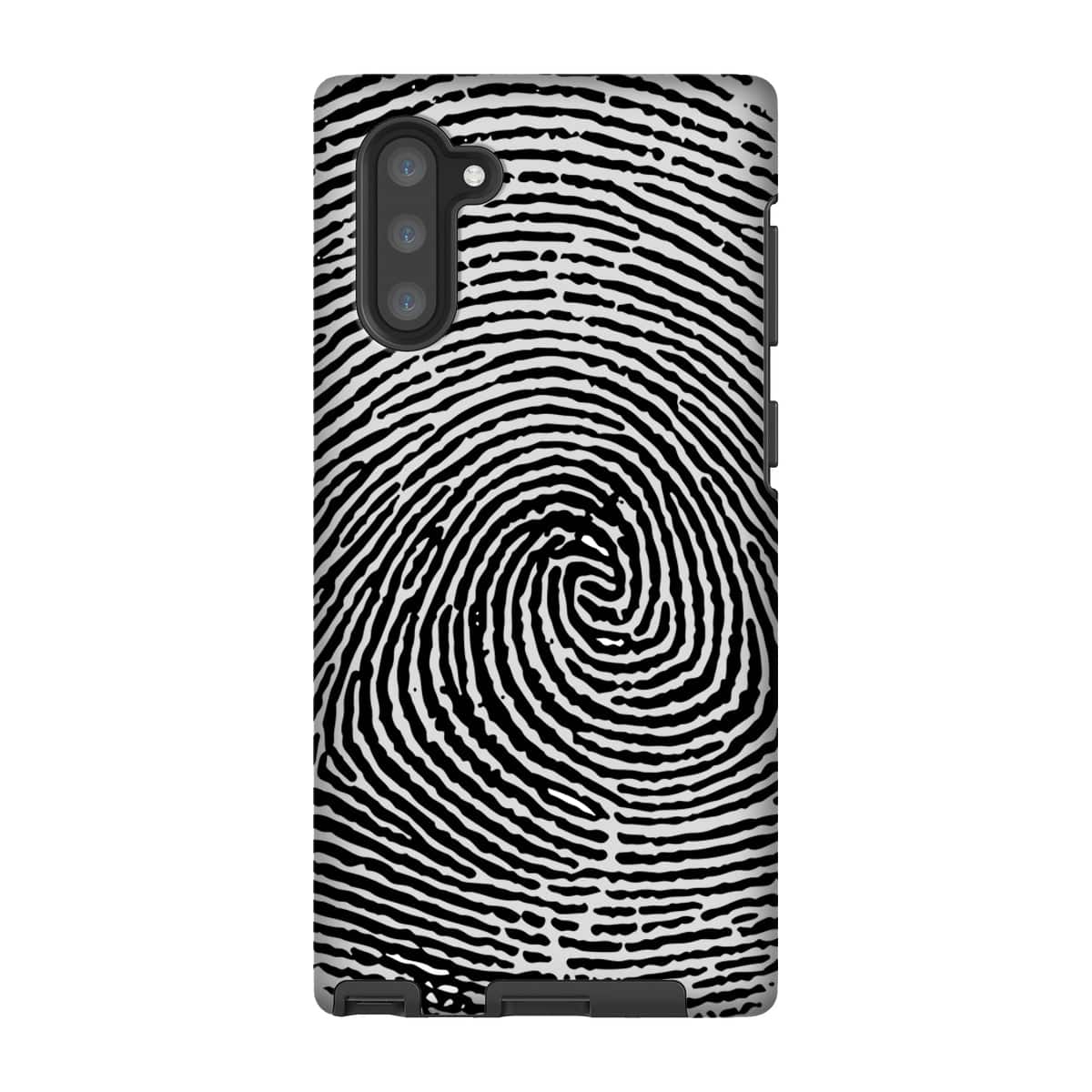 Casezest Mobile Phone Case for Samsung Galaxy Note 10 / Gloss Fingerprint Design