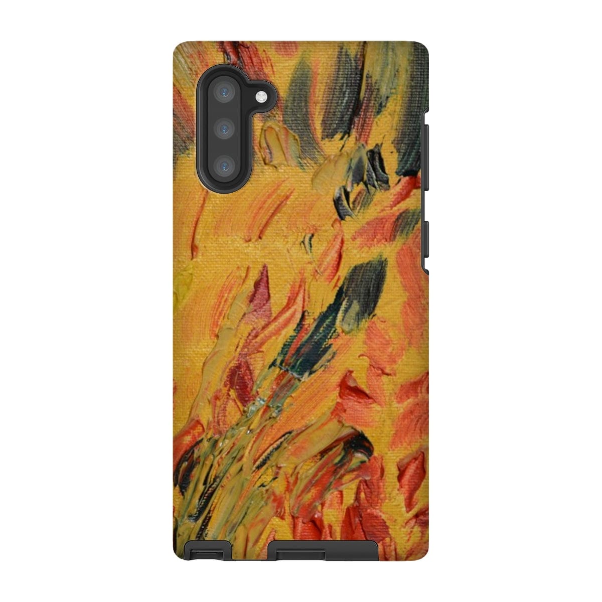 Casezest Mobile Phone Case for Samsung Galaxy Note 10 / Gloss Gold Brush Texture Design