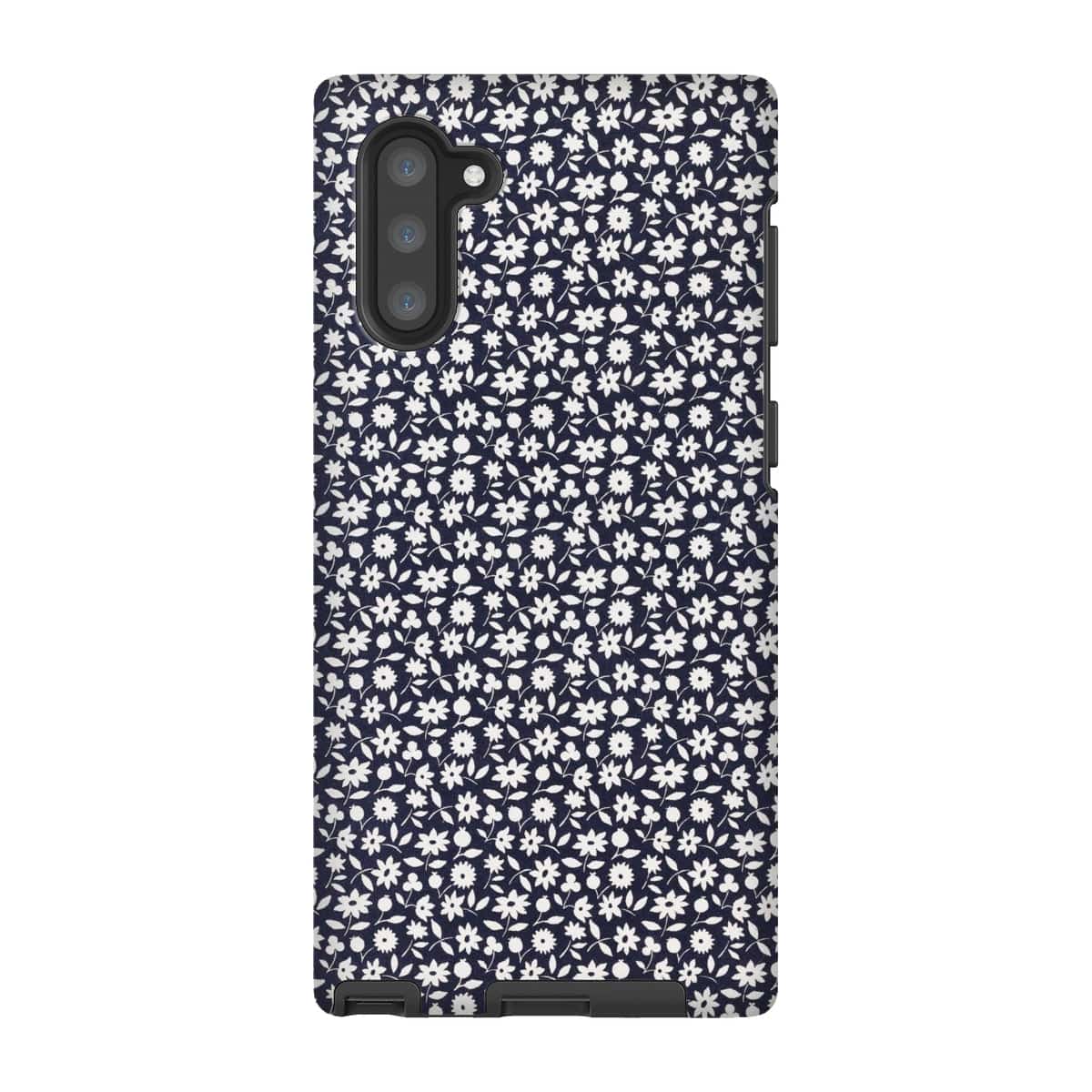 Casezest Mobile Phone Case for Samsung Galaxy Note 10 / Gloss Goy White Flowers Design