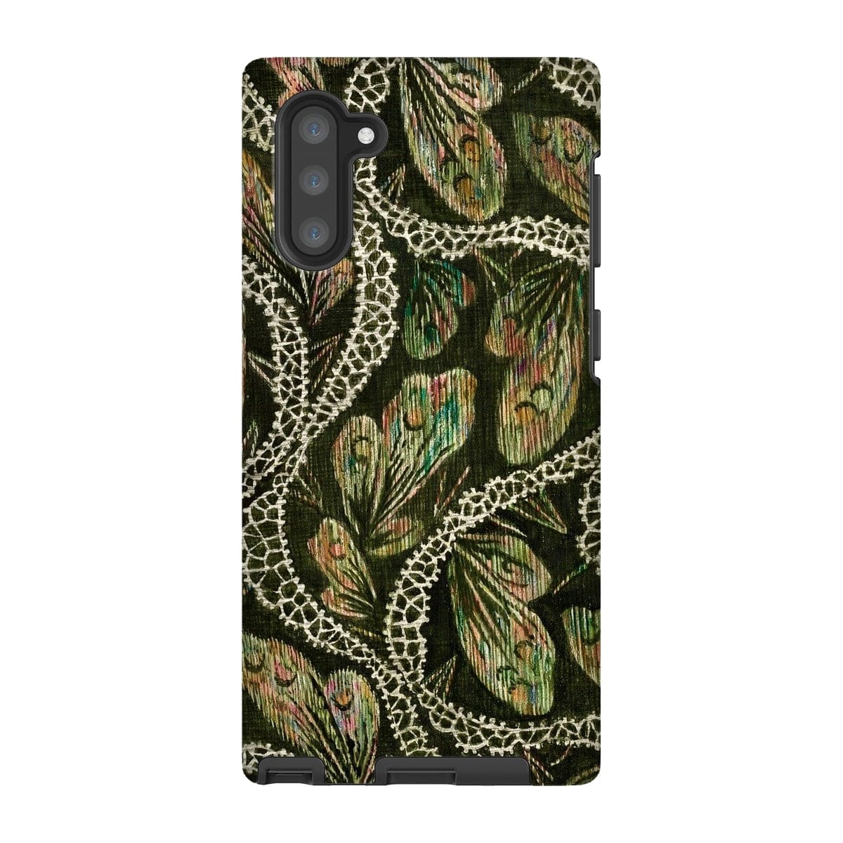 Casezest Mobile Phone Case for Samsung Galaxy Note 10 / Gloss Isabelle Green Silk Design