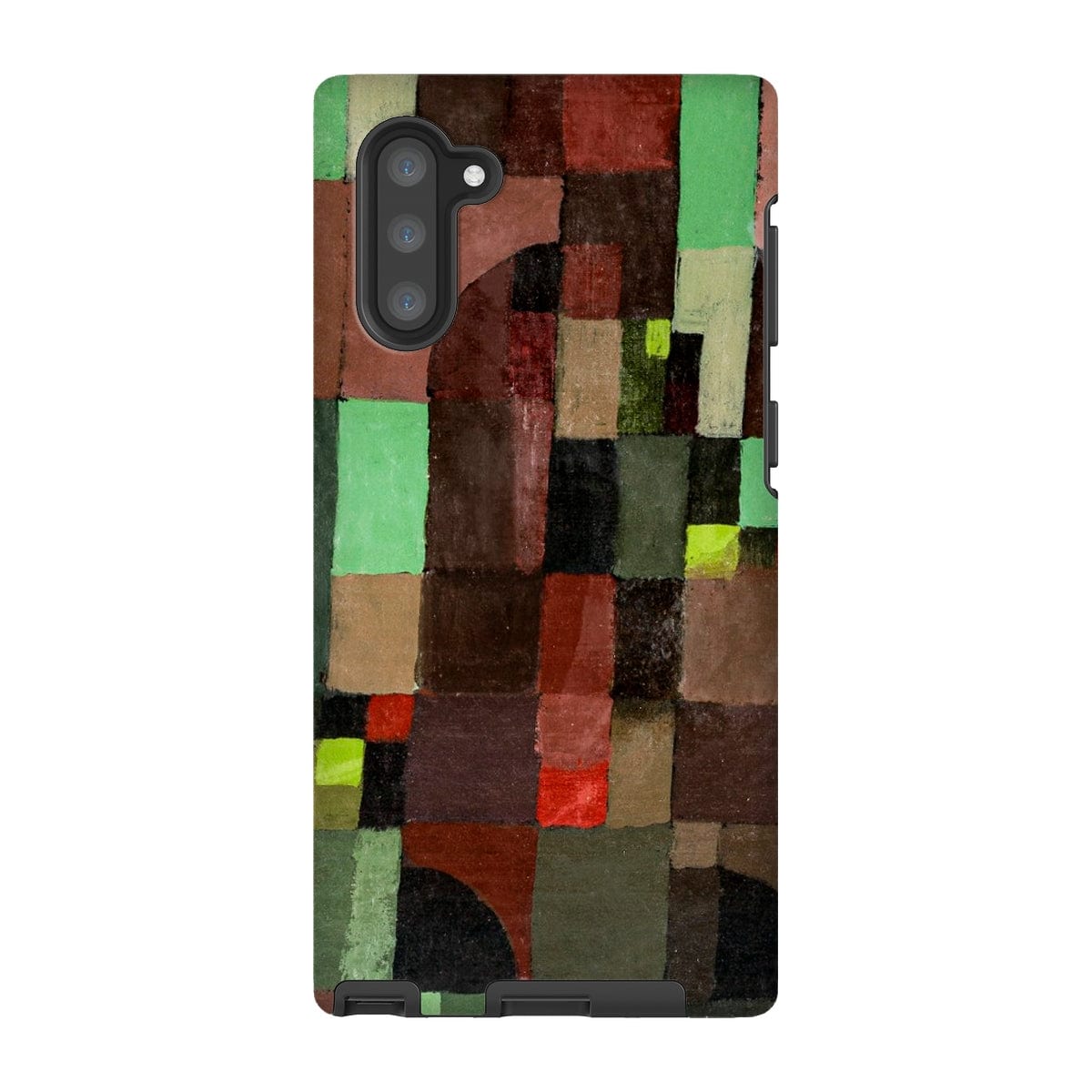 Casezest Mobile Phone Case for Samsung Galaxy Note 10 / Gloss Klee Red and Green Design