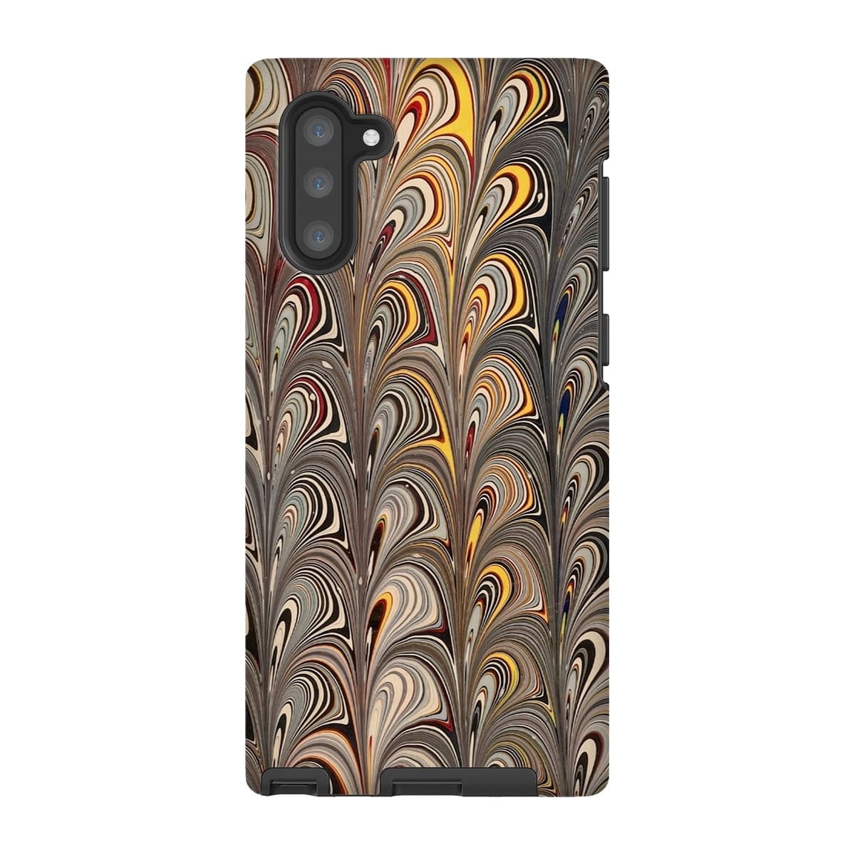 Casezest Mobile Phone Case for Samsung Galaxy Note 10 / Gloss Peacock Marble Design