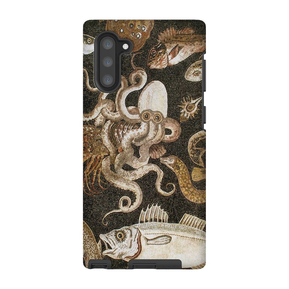 Casezest Mobile Phone Case for Samsung Galaxy Note 10 / Gloss Pompeii Sealife Mosaic Design