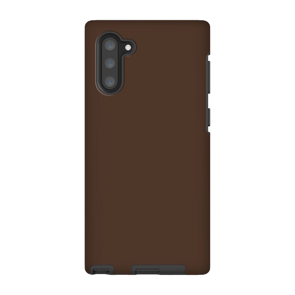 Casezest Mobile Phone Case for Samsung Galaxy Note 10 / Gloss Pure Dark Brown Design