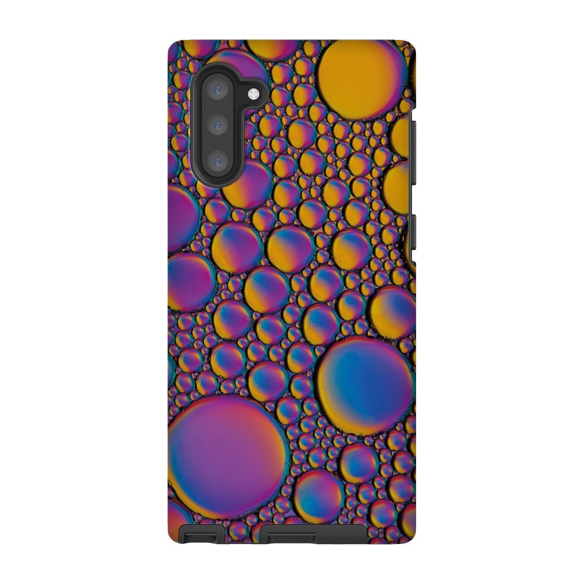 Casezest Mobile Phone Case for Samsung Galaxy Note 10 / Gloss Purple Gold Bubble Design