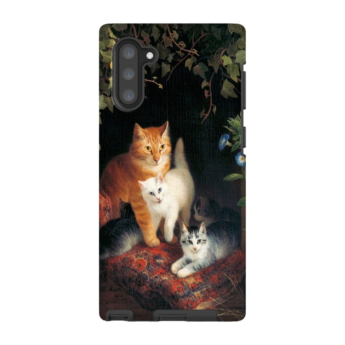 Casezest Mobile Phone Case for Samsung Galaxy Note 10 / Gloss Ronner Cat with Kittens Design