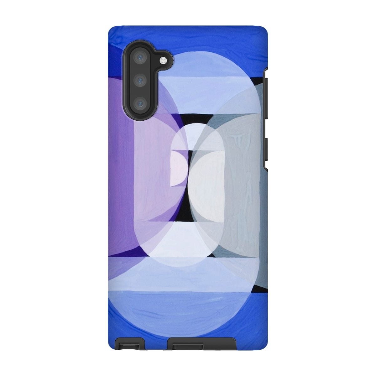 Casezest Mobile Phone Case for Samsung Galaxy Note 10 / Gloss Schillinger Blue Gray Violet Wheel Design